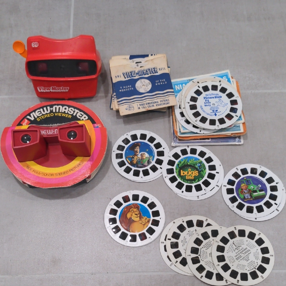 VTG Vintage ViewMaster Stero Viewer with Reels lot